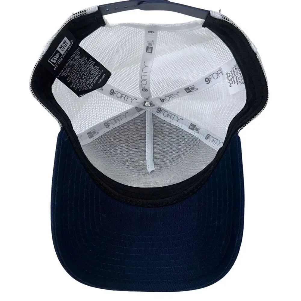 New Era 9FORTY Custom Union Blue & White Mesh Trucker Hat